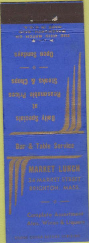 Matchbook Cover - Market Lunch Diner Brighton MA