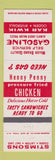 Matchbook Cover - Stimsons oil gas Chicken Ogden Layton Salt Lake City UT