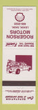 Matchbook Cover - Rogerson Motors Leask SK Shell oil gas