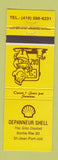 Matchbook Cover - Shell oil gas Depanneur St Jean Port Joli QC