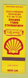 Matchbook Cover - Shell oil gas Auburndale FL