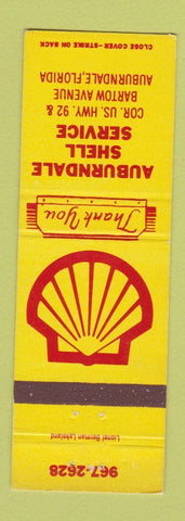 Matchbook Cover - Shell oil gas Auburndale FL