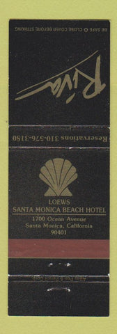Matchbook Cover - Riva Loews Santa Monica Beach Hotel CA