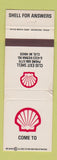 Matchbook Cover - Shell oil gas Clio MI WEAR