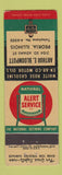 Matchbook Cover - Arthur Bloompoot oil gas White Rose Peoria IL