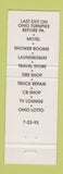 Matchbook Cover - Amoco oil gas Penn Ohio Truck Stop North Lima OH Giuseppe's