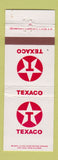 Matchbook Cover - Texaco oil gas WEAR