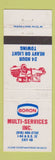 Matchbook Cover - Boron oil gas Multi Services WEAR