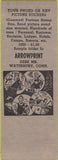 Matchbook Cover - Arrowprint Desk MB Waterbury CN Girlie