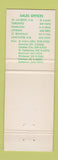 Matchbook Cover - Bathurst Containers Boxes St Laurent QC WEAR