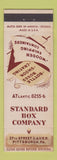 Matchbook Cover - Standard Box Company Pittsburgh PA WEAR