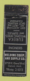 Matchbook Cover - Welding Equipment and Supply Detroit MI WORN