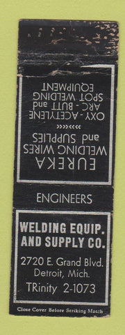 Matchbook Cover - Welding Equipment and Supply Detroit MI WORN