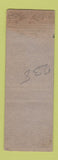 Matchbook Cover - Welding Equipment and Supply Detroit MI WORN