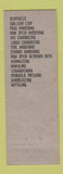 Matchbook Cover - HC Schubert Metal Treating Providence RI