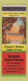 Matchbook Cover - Welders Supply Company Rockford Galesburg IL WRITING