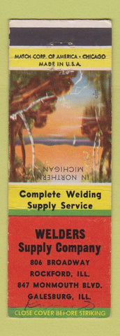 Matchbook Cover - Welders Supply Company Rockford Galesburg IL WRITING