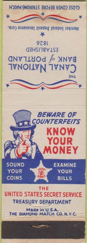 Matchbook Cover - Canal National Bank of Portland OR