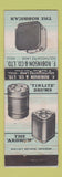 Matchbook Cover - F Robinson Drums Containers Hull UK WEAR