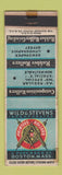 Matchbook Cover - Wild Stevens Composition Rollers Boston MA WEAR