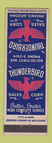 Matchbook Cover - Thunderbird Sales Corp Phoenix AZ