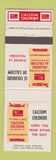 Matchbook Cover - Allied Chemical Calcium Chloride Canada WEAR