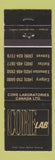 Matchbook Cover - Core Laboratories Calgary Edmonton AB Halifax NS