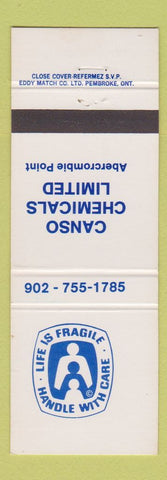 Matchbook Cover - Canso Chemical Abercrombie Point NS