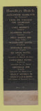 Matchbook Cover - Lake Merritt Hotel Oakland CA WEAR