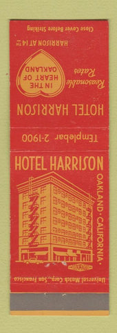 Matchbook Cover - Hotel Harrison Oakland CA