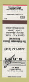 Matchbook Cover - Lou's Restaurant San Francisco CA