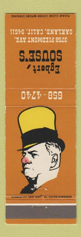 Matchbook Cover - Egbert Souse's Oakland CA