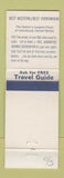 Matchbook Cover - San Jose Lodge CA Best Western WORN