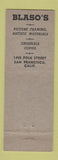 Matchbook Cover - Blaso San Francisco CA prints etchings