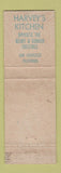 Matchbook Cover - Harvey's Kitchen San Francisco CA WEAR