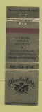 Matchbook Cover - Chancellor Hotel San Francisco CA WEAR