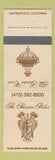 Matchbook Cover - The Garden Court Sheraton Palace San Francisco CA WEAR