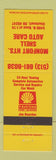 Matchbook Cover - Shell oil gas Monfort Heights Cincinnati OH