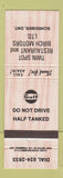 Matchbook Cover - Gulf oil gas Twin Spot Restaurant Schreiber ON