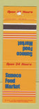 Matchbook Cover - Sunoco oil gas Food Market WEAR