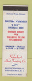 Matchbook Cover - Schubert Heat Treating Providence RI metal