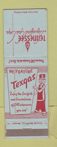 Matchbook Cover - Tennessee Liquefied Gas Corp Memphis Bells Paris TN WEAR