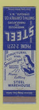 Matchbook Cover - Steel Warehouse Smith Caffrey Syracuse NY Welding