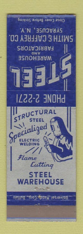 Matchbook Cover - Steel Warehouse Smith Caffrey Syracuse NY Welding
