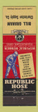 Matchbook Cover - Republic Hose Youngstown OH Bill Graham Charleston Supply