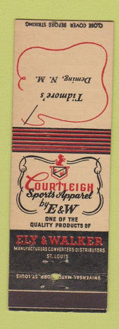 Matchbook Cover - Courtleigh Sports Apparel Clothes Tidmore's Deming NM