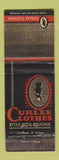 Matchbook Cover - Curlee Men's Clothes Percy Taylor Jeannette PA WORN