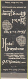 Matchbook Cover - Hotel Graystone Buffalo NY