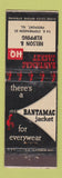 Matchbook Cover - Bantamac Jacket Men's Clothes Nelson Klipping Freeport IL WEAR