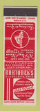 Matchbook Cover - Bartunek's Men's Clothes Cleveland OH RED
